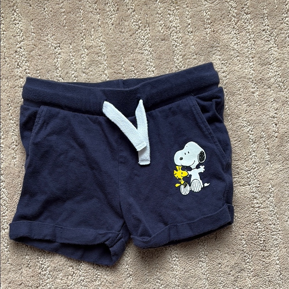 Snoopy Kids Navy Shorts